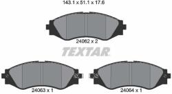 TEXTAR Sada brzdových platničiek kotúčovej brzdy TEXTAR 2406201 (2406201)