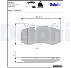 DELPHI Klocki Ham. Mercedes S W221 05- (lp1980)