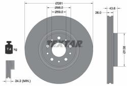 TEXTAR Brzdový kotúč TEXTAR 92349303 (92349303)