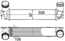 MAHLE Chladič plniaceho vzduchu MAHLE CI 489 000S (CI 489 000S)