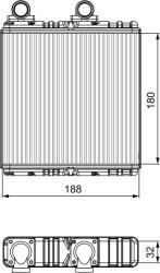 VALEO Výmenník tepla vnútorného kúrenia VALEO 811554 (811554)