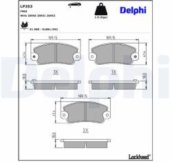 DELPHI Klocki Ham. Fiat Uno (lp353)