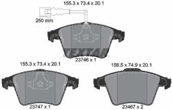 TEXTAR Sada brzdových platničiek kotúčovej brzdy TEXTAR 2374602 (2374602)