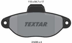 TEXTAR Sada brzdových platničiek kotúčovej brzdy TEXTAR 2143602 (2143602)