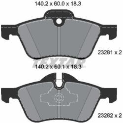TEXTAR Sada brzdových platničiek kotúčovej brzdy TEXTAR 2328101 (2328101)