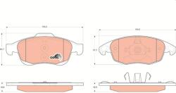 TRW Sada brzdových platničiek kotúčovej brzdy TRW GDB1690 (GDB1690)