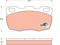TRW Sada brzdových platničiek kotúčovej brzdy TRW GDB395 (GDB395)