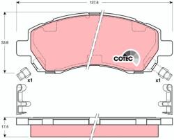 TRW Sada brzdových platničiek kotúčovej brzdy TRW GDB3205 (GDB3205)