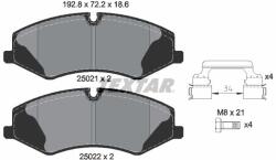 TEXTAR Sada brzdových platničiek kotúčovej brzdy TEXTAR 2502101 (2502101)