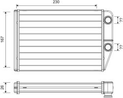 VALEO Výmenník tepla vnútorného kúrenia VALEO 811514 (811514)
