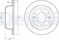 DELPHI Brzdový kotúč DELPHI BG4692C (BG4692C)