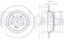 DELPHI Brzdový kotúč DELPHI BG3725 (BG3725)