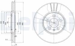 DELPHI Tarcza Ham. Vw Golf 2, 0 (bg2729)