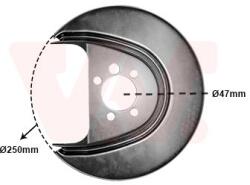 VAN WEZEL Ochranný plech proti rozstreku, Brzdový kotúč VAN WEZEL 5829373 (5829373)