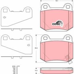 TRW Sada brzdových platničiek kotúčovej brzdy TRW GDB3350 (GDB3350)