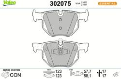 VALEO Sada brzdových platničiek kotúčovej brzdy VALEO 302075 (302075)