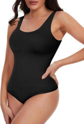 Joyshaper Body Modelator JOYSHAPER, Design U-Shape, Control Abdomen si Talie, Bretele Late, Fara Sarma, Negru, Marime 2XL