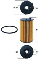 MAHLE Filtr Oleju Jaguar Land Rover (ox 205/2d)