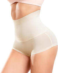 Figninget Chiloti Modelatori Dama Figninget cu Talie Inalta, Control Abdomen, Efect Modelator Puternic, Fara Cusaturi Vizibile, Bej, Marime L