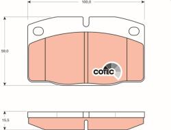 TRW Sada brzdových platničiek kotúčovej brzdy TRW GDB199 (GDB199)