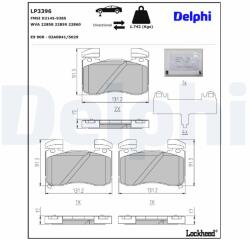 DELPHI Klocki Ham. Kia Stinger 17- (lp3396)