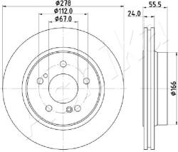 ASHIKA Brzdový kotúč ASHIKA 61-00-0506 (61-00-0506)