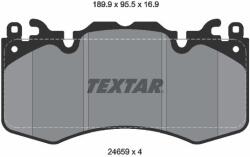 TEXTAR Sada brzdových platničiek kotúčovej brzdy TEXTAR 2465901 (2465901)