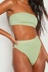 Boohoo Zöld Bikini Alsó Magas Állapotú Ráncos NG2 vmd XL (gzz02891)