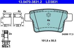 ATE Sada brzdových platničiek kotúčovej brzdy ATE 13.0470-3831.2 (13.0470-3831.2)