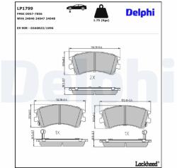 DELPHI Klocki Ham. Mazda 6 (lp1799)