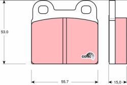 TRW Sada brzdových platničiek kotúčovej brzdy TRW GDB102 (GDB102)