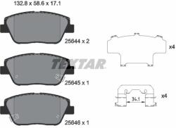 TEXTAR Sada brzdových platničiek kotúčovej brzdy TEXTAR 2564401 (2564401)