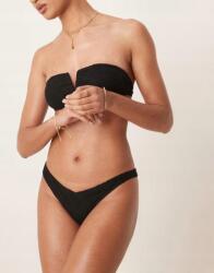  Stradivarius Horgolt fekete bikinialsó B15 rwm L