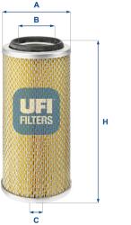 UFI Vzduchový filter UFI 27.881. 00 (27.881.00)