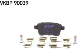 SKF Sada brzdových platničiek kotúčovej brzdy SKF VKBP 90039 (VKBP 90039)