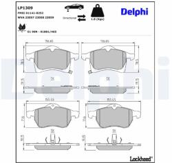 DELPHI Klocki Ham. Opel Astra/zafira (lp1309)