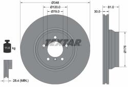 TEXTAR Brzdový kotúč TEXTAR 92122905 (92122905)