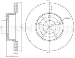 METELLI Brzdový kotúč METELLI 23-0340 (23-0340)