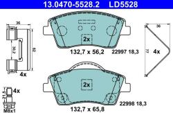 ATE Sada brzdových platničiek kotúčovej brzdy ATE 13.0470-5528.2 (13.0470-5528.2)