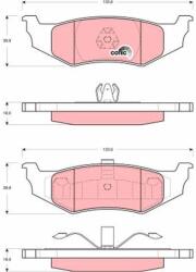 TRW Sada brzdových platničiek kotúčovej brzdy TRW GDB4119 (GDB4119)