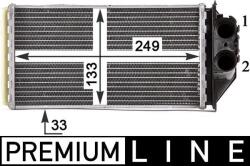 MAHLE Výmenník tepla vnútorného kúrenia MAHLE AH 187 000P (AH 187 000P)