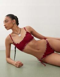  Reclaimed Vintage bordó felső Bikini B03 jso M