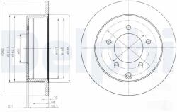 DELPHI Tarcza Ham. Mitsubishi Lancer 08- (bg4198)
