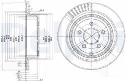 DELPHI Brzdový kotúč DELPHI BG4041 (BG4041)