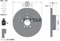 TEXTAR Brzdový kotúč TEXTAR 92265125 (92265125)