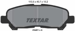 TEXTAR Sada brzdových platničiek kotúčovej brzdy TEXTAR 2548101 (2548101)