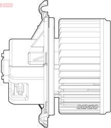 DENSO Vnútorný ventilátor DENSO DEA09024 (DEA09024)