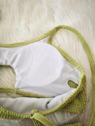 Shein Zöld kétrészes magas derekú bikini NJ4 zwp M