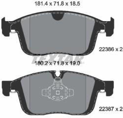 TEXTAR Sada brzdových platničiek kotúčovej brzdy TEXTAR 2238601 (2238601)