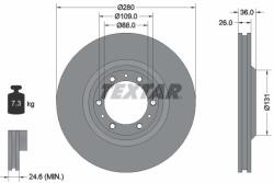 TEXTAR Brzdový kotúč TEXTAR 92091400 (92091400)